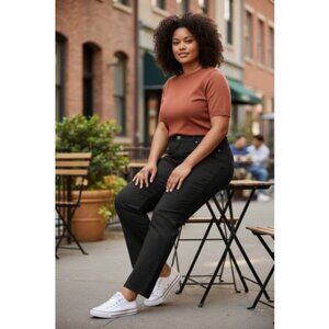 STYLE & CO Black Natural Fit Stretch Denim Jeans Plus Size 22W